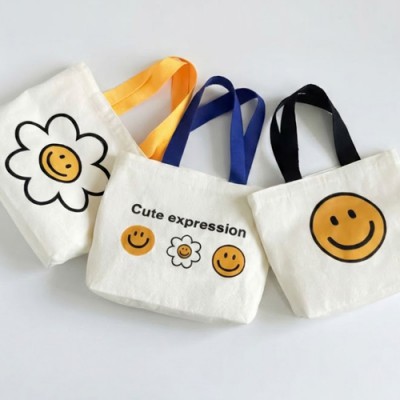 로페리아 스마일 플라워 캔버스백 에코백(0217052)