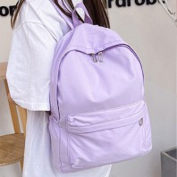 여학생 중학생 데일리 무지 백팩 학원가방 여행 캐주얼 피크닉 가방