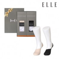 [엘르] 남성 덧신(페이크삭스) 2족세트_블랙,베이지