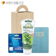 브생건 플래너세트 8호(미니 다이어리+카밀 핸드크림100ml+바세린 립밤 테라피)