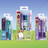 종합 필기구세트 3TYPE (멀티펜+단색펜+형광펜+샤프+샤프심)