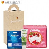 브생건650호 3종세트(카밀 핸드크림+바세린 립밤 테라피+크리넥스 쁘띠티슈)