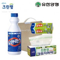 친환경스위트홈세트38호(유한양행 유한락스+크린랩크린백+친환경지퍼백)