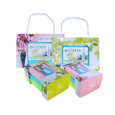 삼색물티슈(전도용세트)/90매