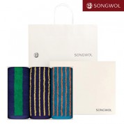 [송월타올] 송월 듀얼 스트라이프40 (180g) 3P 타올세트