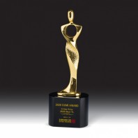 9214G 금속 골프 트로피 (100*260*70mm)