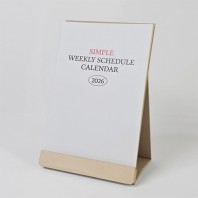 자작 우드스틱 탁상달력(세로형-심플/위클리스케줄)