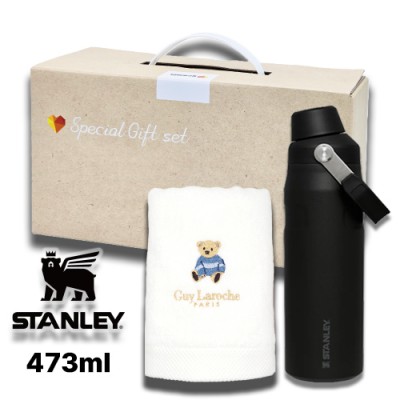 안심생건84호 스탠리 에어로라이트 패스트플로우473ml 베어수건 2종세트