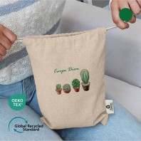 오코텍스리사이클 베이지 미르셔링파우치(21*25cm/밑면없음)