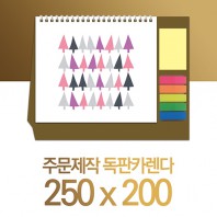 독판카렌다 스노우지(삼각대250*200mm)(16) (접착메모지+인덱스)