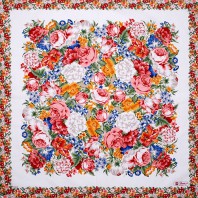 꽃다발 스카프 60*60