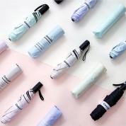 크로커다일 3단 레터링 슬림 암막 수동 우양산 7컬러