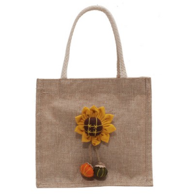 제이탑 휴대용 데일리 린넨 에코백