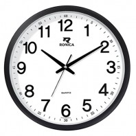 로니카무소음블랙원형벽시계 AB360