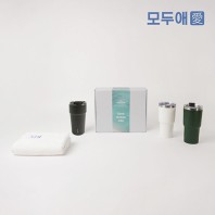 모두애 뱀부얀수건 텀블러 세트