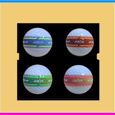 볼빅 엑시아 네온 골프공 4구 세트 (3pc) 볼빅 네온 야광 골프공 볼빅 엑시아 골프공