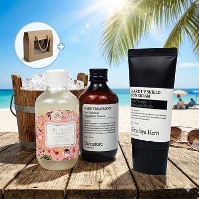 부케가르니 나드 샴푸 선크림 3종세트