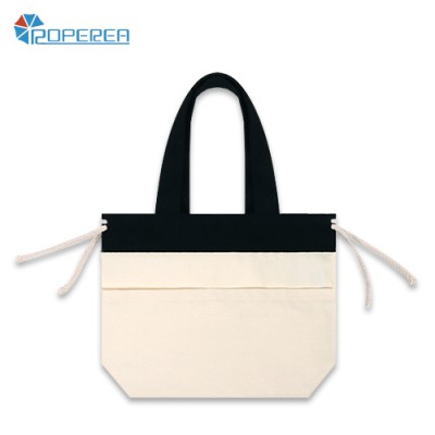 [제작]로페리아 12수  투톤 투포켓 복주머니형 에코백(27x20x10)