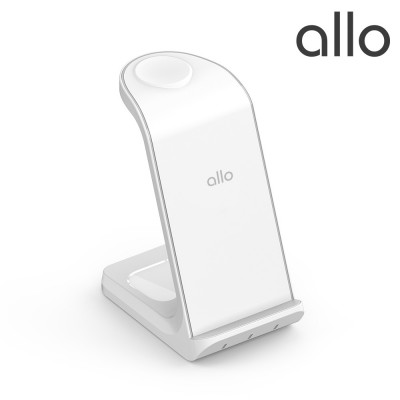 알로코리아 UC320WA 갤럭시 애플 호환형 3in1 멀티 고속 무선 충전기