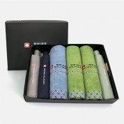 스위스밀리터리 친환경 3단완전자동 세이프티+3단수동 우산 2P+160g타올 3P 세트(소)
