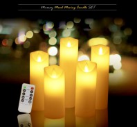 머레이 LED 촛불 무빙 캔들 무드등 5개 세트 JH-066