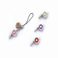 실리콘 미니 호루라기 핸드폰줄B