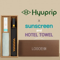 협립 3단60 슈퍼TEN(10K) 컨테이너 완전자동우산 +선크림+뱀부170타월-세트