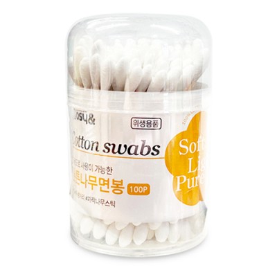 다용도 순면 원통케이스 면봉 K60 / 면봉