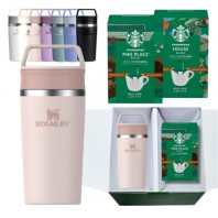 스탠리 카페투고 트래블머그 로즈쿼츠 스타벅스 드립커피 선물세트