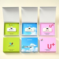 LCD 일체형 보조배터리 5000mAh+자석싸바리 굿즈세트