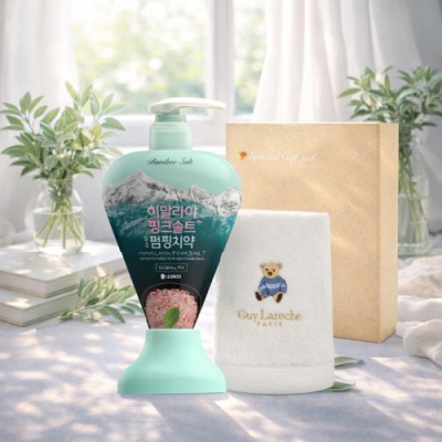 브생건 펌핑6호세트(히말라야 귀족치약 펌핑285g+베어자수150g수건타올) 케이스