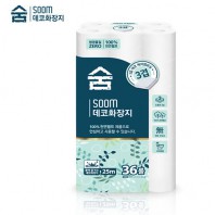 2537 숨 데코 36롤25M 두루마리
