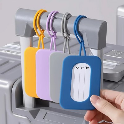 516_2PCS 실리콘 수하물 태그