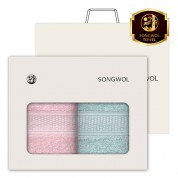 송월 AB 프라임무지 120g 세면타월 2매세트