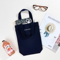 [국내제작] 코튼앤코 커스텀 세로형 컬러 에코백 23x30x8