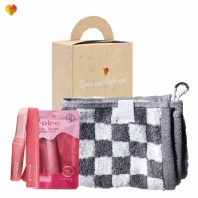 브생건 그레이뱀부고리수건 립밤세트 50호(뱀부선염핸드타올+멘소래담 립아이스 매직컬러 립밤)