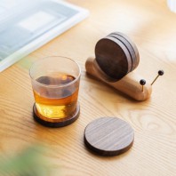 로페리아 원목 디자인 달팽이 컵받침(0217193)