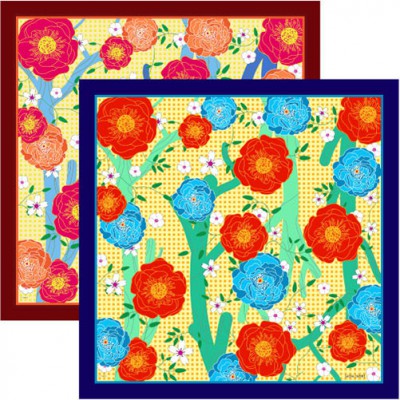 동백 스카프 58*58