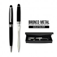 브론코 메탈 볼펜+봉투칼세트
