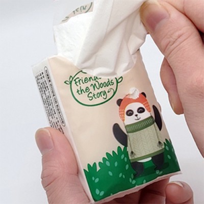 천연펄프 휴대용 화장지 포켓 미니 티슈 미용티슈 10매 Y2508