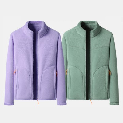 로페리아 패션 솔리드 컬러 플리스 자켓(남녀 제품색상 선택가능)(0217156)