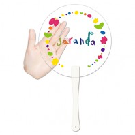 (0.6T PP 고투명)뉴팬시긴자루부채