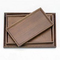우드무늬목 직쟁반(브라운)