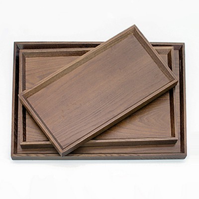 우드무늬목 직쟁반(브라운)