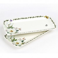 본차이나 목련 장미 생선접시 2피세트