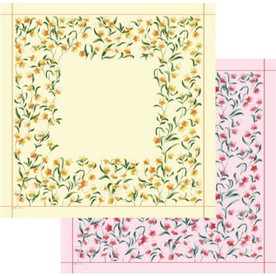 테두리 수선화 스카프 60*60