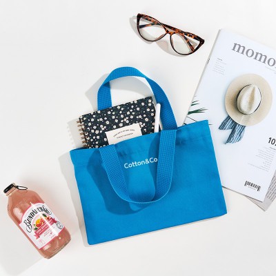 [국내제작] 코튼앤코 커스텀 가로형 컬러 에코백 28x20