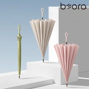 BOR 무지 인쇄우산 멀티고리 파스텔 자동 장우산
