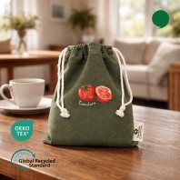 오코텍스리사이클 카키 미르셔링파우치(21*25cm/밑면없음)