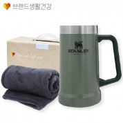 브생건 방한세트 24호(스탠리 빅그립 머그컵 709ml+따뜻한 소프트 담요)